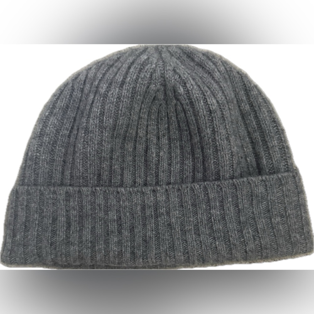 LAST CHANCE NWOT Jenni Kayne Cashmere Gray Knit Beanie - Picture 3 of 6